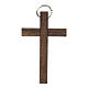 First communion cross in walnut, wengè and beechwood with ring s8