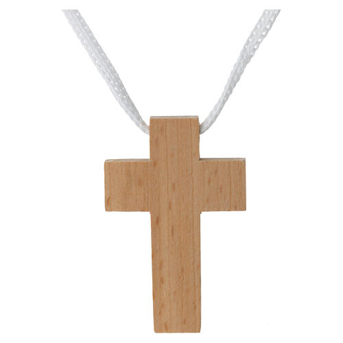 Holzkreuz für Erstkommunion mit Kelchmotiv 3