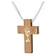 Croix première communion en bois calice s2
