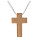 Croix première communion en bois calice s3