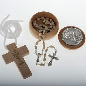 Kirt Erstkommunion Kreuz Rosenkranz Silber