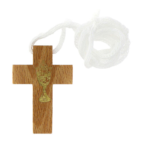 Première communion, set croix chapelet étui 3