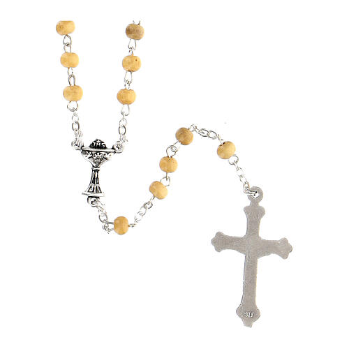 First Communion set with Cross, Rosary and Rosary box 3