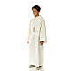 Altar server/Communion alb in wool and polyester s2