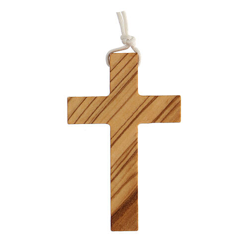 Croce per Prima comunione in legno ulivo 4