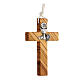 Croce per Prima comunione in legno ulivo s2