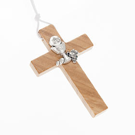 Túnicas Primeira Comunhão: Cruz para Primeira Comunhão em madeira de oliveira Túnicas Primeira Comunhão: Cruz para Primeira Comunhão em madeira de oliveira