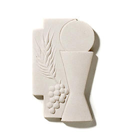 Bas-relief First Communion crucifix, 15 cm