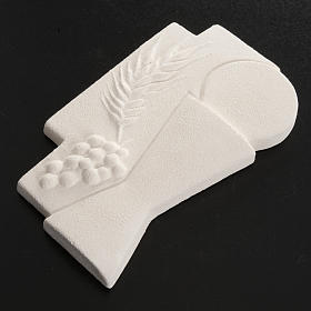 Cruz Primera Comunión eucarística arcilla 15cm s3