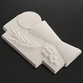 Cruz Primera Comunión eucarística arcilla 15cm s4