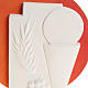 Bas-relief First Communion crucifix with wooden base s4