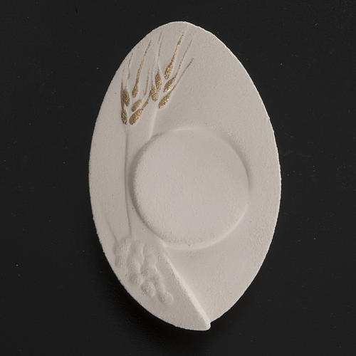 Bas-relief First Communion, gold ears of wheat and white host 4