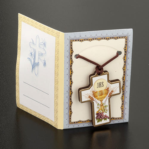 Croix pendentif image première communion 4
