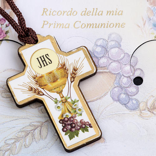 Croix pendentif image première communion 8