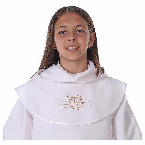 First Communion alb with Tau 3