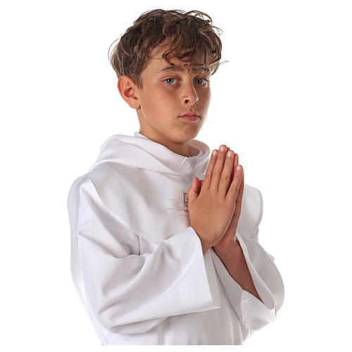 Holy Communion alb with Tau 10