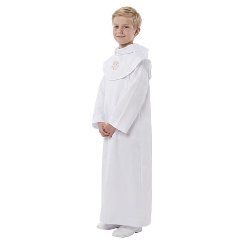 Holy Communion alb with Tau 5