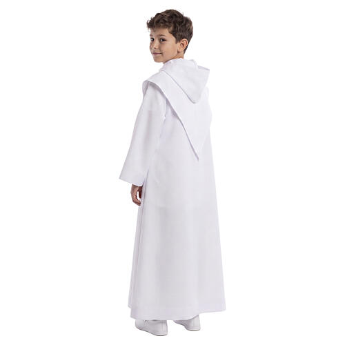 Holy Communion alb with Tau 8
