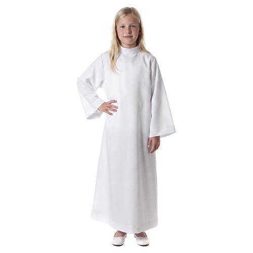 First communion alb for girl with bow 6