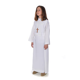 Aubes communion, profession de foi: Aube communion fille avec flocon