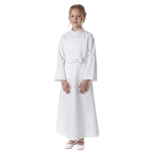 First Holy Communion Girl Alb with bow decoration 1