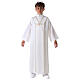 First Communion alb, with embroidered stole s1