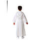 First Communion alb, with embroidered stole s16