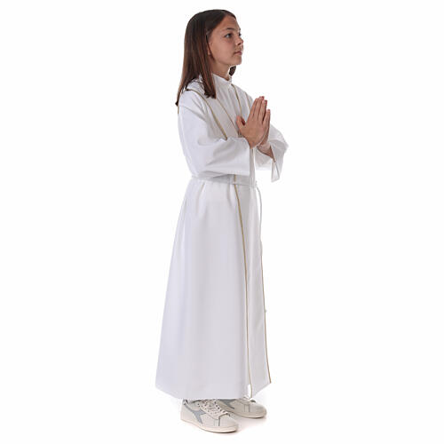 Aube communion scapulaire brodé unisex 8