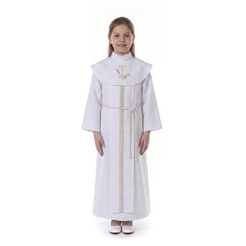 Abito prima comunione poliestere unisex calice 5