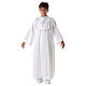 First Communion alb, honeycomb embroidery s1