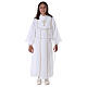 First Communion alb, honeycomb embroidery s4