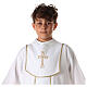 First Communion alb, honeycomb embroidery s7