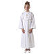 First Communion alb, honeycomb embroidery s1