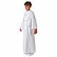 First Communion alb with honeycomb embroidery s6