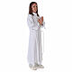 First Communion alb with honeycomb embroidery s7