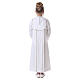 First Communion alb with honeycomb embroidery s8