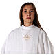 First Communion alb for girl, macramé embroidery s2