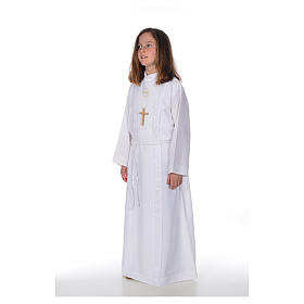 Túnicas Primeira Comunhão: Túnica de Primeira Comunhão menina macramê Túnicas Primeira Comunhão: Túnica de Primeira Comunhão menina macramê