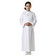First Holy Communion alb for girl with macramé embroidery s1
