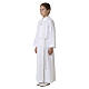 First Holy Communion alb for girl with macramé embroidery s7