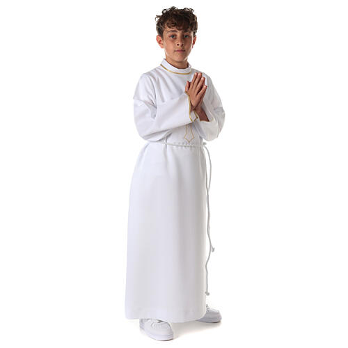 First Communion alb for boy, cross 11