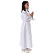 Aube communion avec croix brodée s6