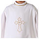 First Communion alb for boy with gold cross s7
