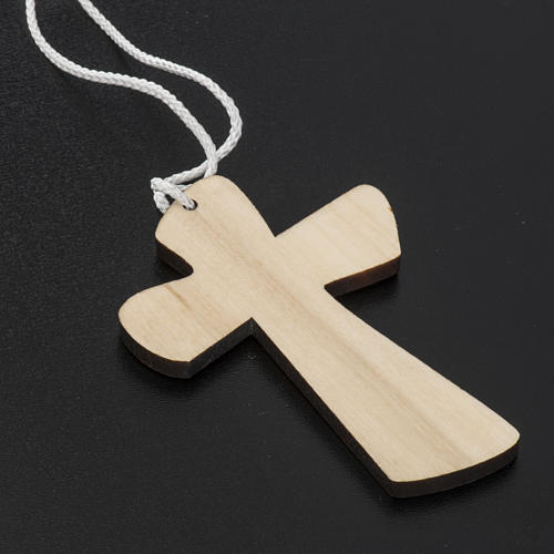 Croce Prima Comunione legno calice ostia 9,8x7,2cm 4