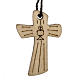 Krzyż Pierwsza Komunia drewno kielich hostia 4.1x2.7 cm s1