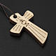 Krzyż Pierwsza Komunia drewno kielich hostia 4.1x2.7 cm s2
