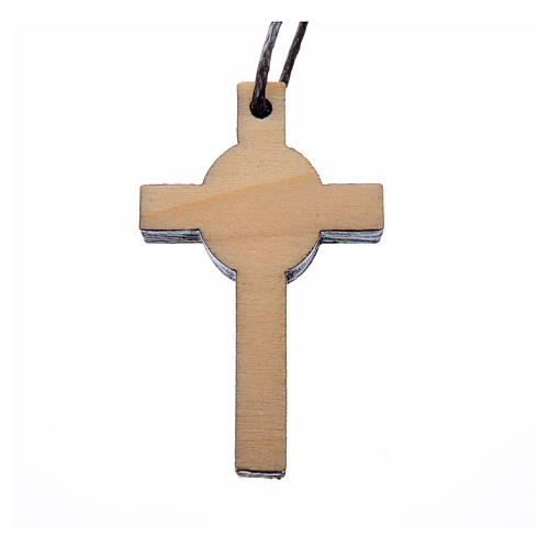 Cruz Primeira Comunhão madeira cálice 3,9x2,1 cm 6