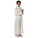 First Communion alb, simple, ivory s7