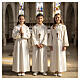 First Communion alb, simple in ivory s2