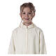 First Communion alb, simple in ivory s4